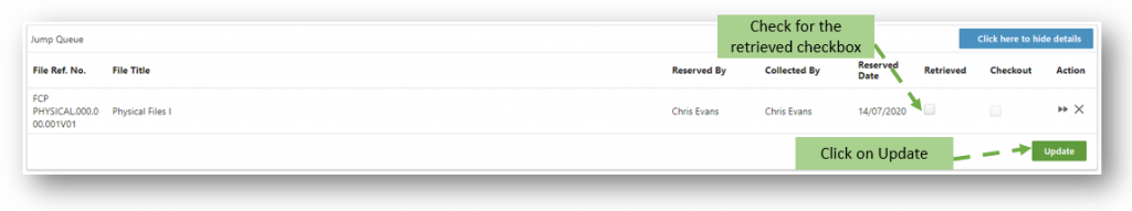 Processing the Pick List